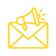 email marketing icon yellow umbrella creative
