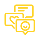 social media icon yellow umbrella creative